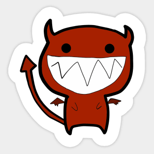 the devil smile Sticker